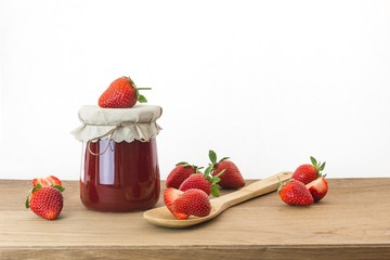 frische selbstgemachte Erdbeermarmelade