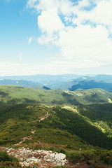 Fototapeta na wymiar ukrainian carpathian mountains. Beautiful mountain landscape.