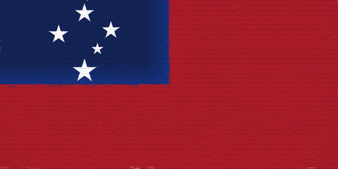 Flag of Samoa Wall