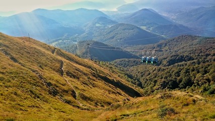 descent by cable car