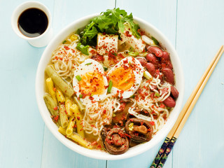 Traditional homemade ramen