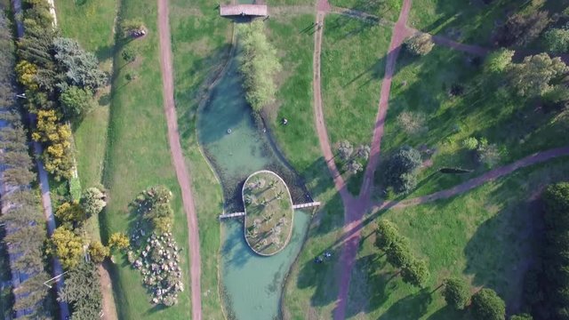 Aerial Drone Footage of a Park