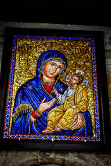Fototapeta premium Orthodox icon with Blessed Virgin Mary