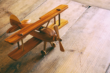 old wooden plane toy