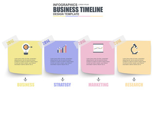 Infographic business number options data visualization