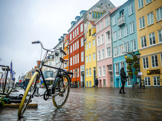 Copenhagen by bike - obrazy, fototapety, plakaty