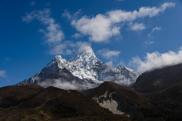 Fototapeta premium Trekking in Nepal, Himalayas