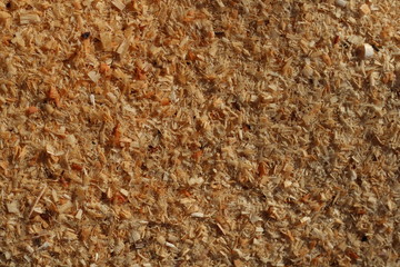 Background filled with sawdust