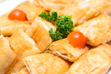 Homemade cheese pie