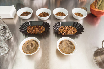 Well-made invigorating coffee with crema