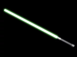 Foto op Plexiglas Green light saber © MclittleStock