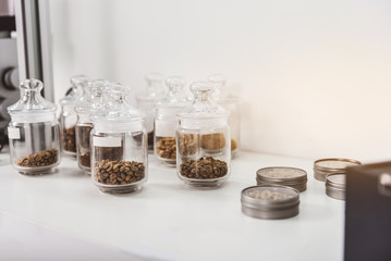 Different sorts of coffee beans