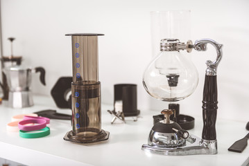 Interesting equipment for making coffee