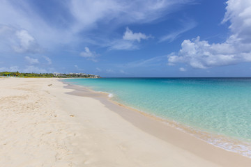 Fototapeta na wymiar Meads Bay Beach in Anguilla