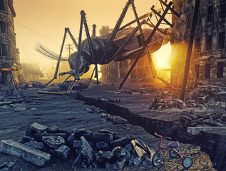 Giant insects and the city © Victor zastol'skiy