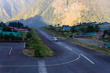 Lukla airport in Nepal