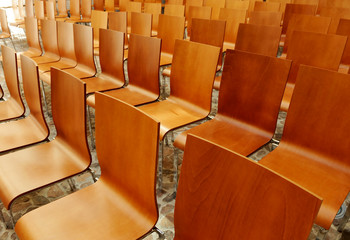 Modern chairs in an auditorium