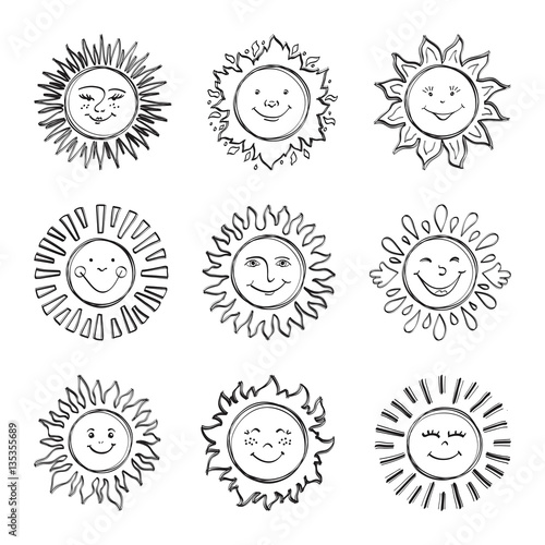 sketch sun kids drawing hand drawn sunshine icons funny doodle suns drawing happy - Kids Drawing Sketch sketch sun kids drawing hand drawn sunshine icons funny doodle suns drawing happy - Kids Drawing Sketch