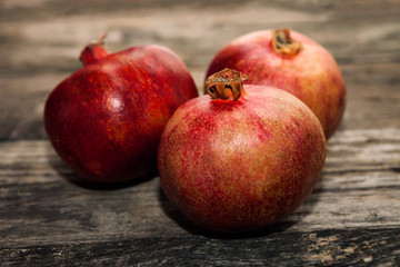Fototapeta na wymiar Red juicy pomegranate