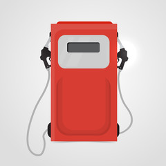 Fototapeta premium red petrol station.