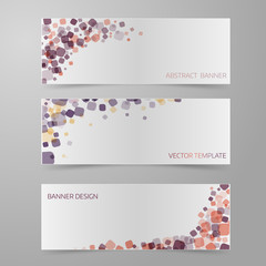 Abstract vector banner set