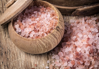 Pink salt from the Himalayas