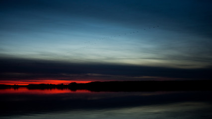 Sonnenuntergang am See