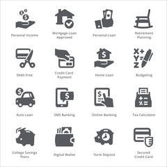 Personal & Business Finance Icons Set 2 - Sympa Series