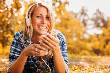 Listening to music