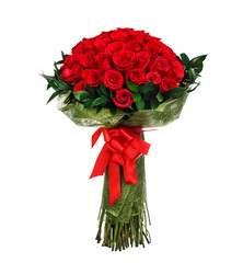 Flower bouquet of red roses - 135361813