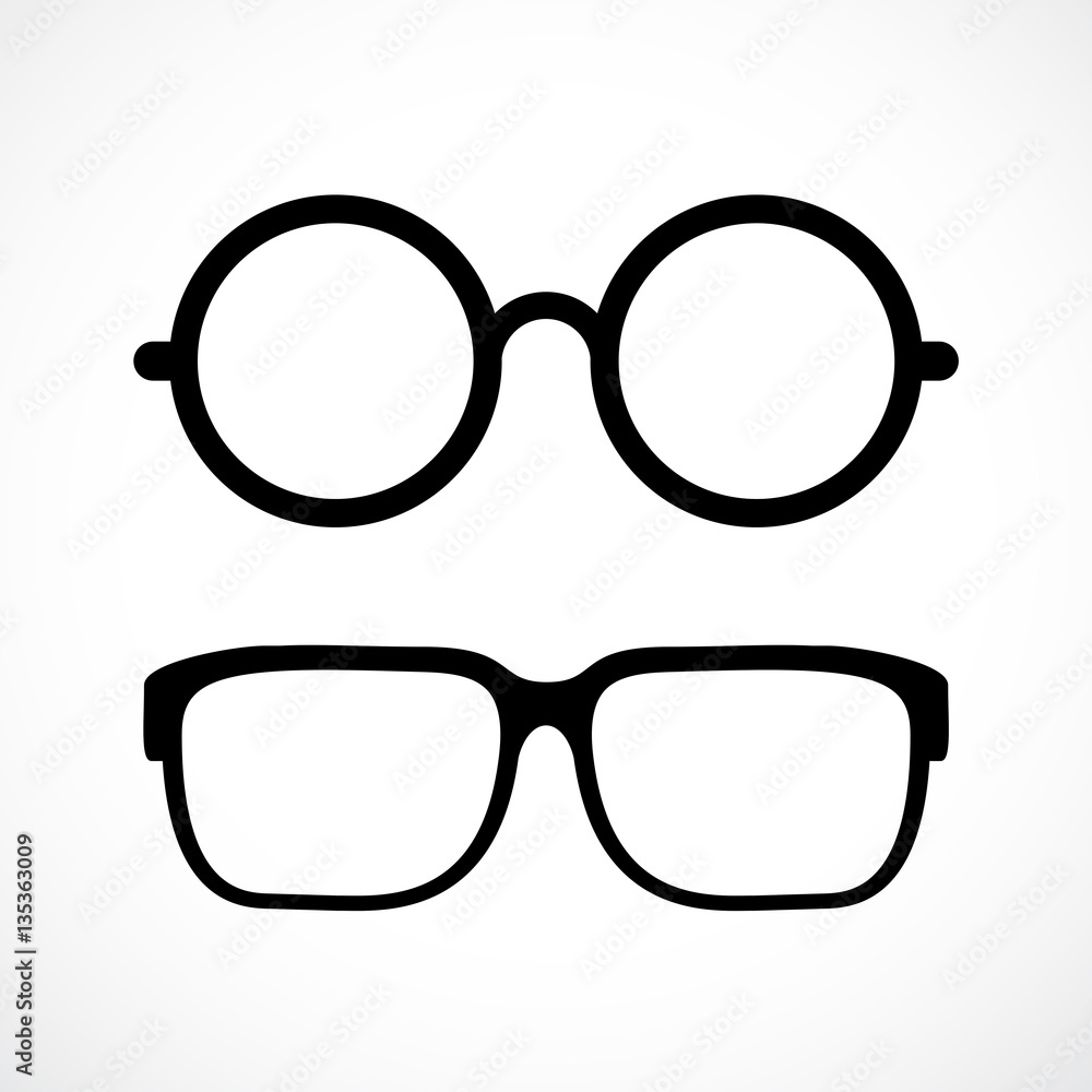 Wall mural eyeglasses vector icon