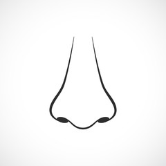 Outline nose vector icon