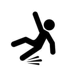 Slippery floor pictogram