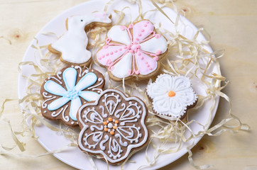 Easter or Spring Cookies, Cookies Decorated with Icing