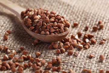 buckwheat in spoon