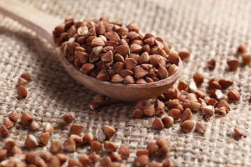 buckwheat in spoon