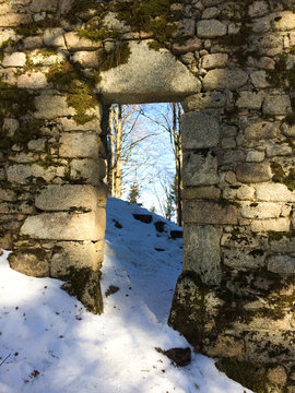 Ruine des Roten Schlosses auf dem Gro&szlig;en Waldstein,  Zell im Fichtelgebirge