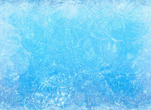Frozen ice. winter texture