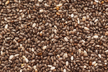 Chia seeds close up