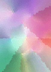 Abstract bright background of the cells pastel rainbow shades collected in stained glass
