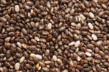 Chia seeds close up