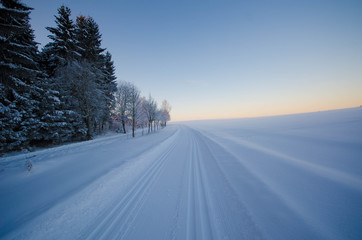 Fototapeta premium Winterlandschaft im Erzgebirge