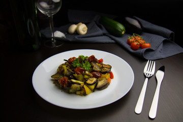 Baked vegetables