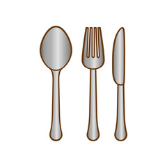 gray cutlery icon image design, vector illustration