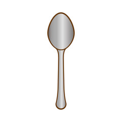 gray spoon icon image design, vector illustration