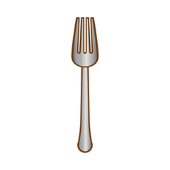 gray fork icon image design, vector illustration