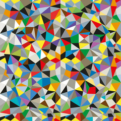 Fototapeta na wymiar Abstract seamless pattern. Geometric backdrop. Polygonal crystal texture. Triangular .