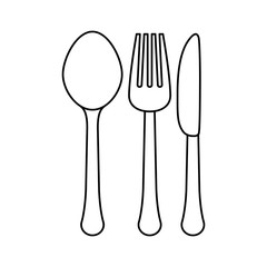 figure cutlery icon image design, vector illustration