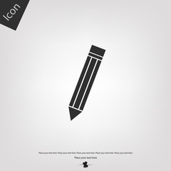 Pencil sign icon