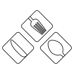 figure cutlery icon image design, vector illustration